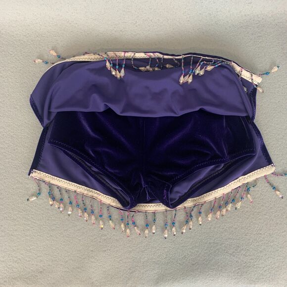 Mara Dancewear Child Large Contemporary Set Velvet Beaded Skort & Top Perform - Picture 7 of 8